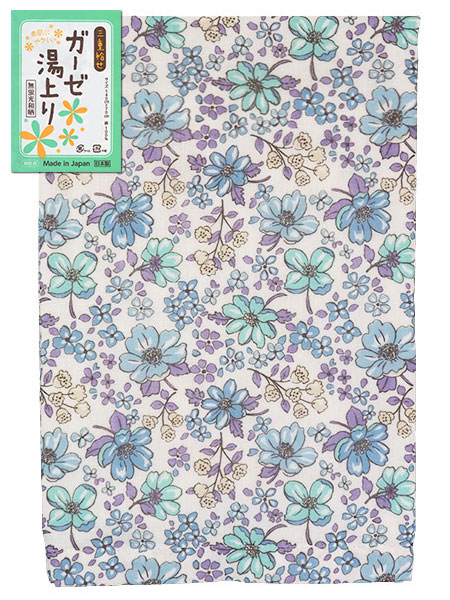 三重袷せ ガーゼ湯上り ガーデン