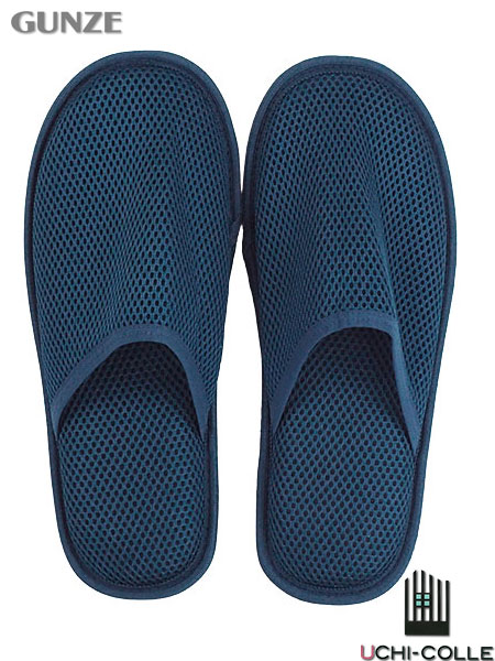 グンゼ ウチコレ 婦人・紳士おうちスリッポン スリッパタイプ 抗菌加工 25～27cm