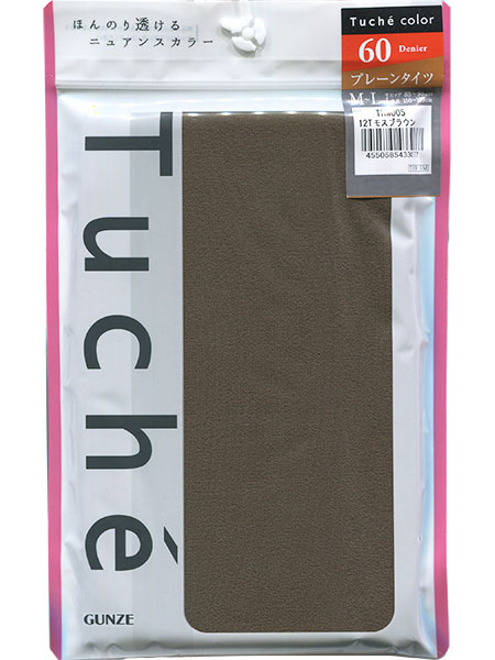 グンゼ Tuche(トゥシェ) 婦人カラータイツ プレーン ほんのり透けるニュアンスカラー