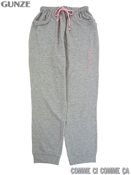 GUNZE(グンゼ)コムシコムサ 婦人長パンツ 無地 ミニ裏毛 綿100%