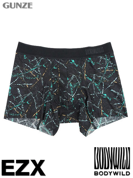 グンゼ BODYWILD EZX 紳士ボクサーパンツ(前とじ) 日本製 トゥイッグカモ柄