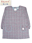 Big mama(ビッグママ) 婦人割烹着 2L～3Lサイズ グレンチェック柄 後ろ開きの詳細画面へ