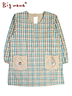 Big mama(ビッグママ) 割烹着 チェック柄 後ろ開きの詳細画面へ