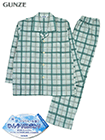 GUNZE(グンゼ)紳士長袖・長パンツパジャマ キシリトール加工 チェック柄 綿100%の詳細画面へ