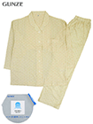 グンゼ アセドロン 婦人長袖・長パンツパジャマ ドット柄 天竺の詳細画面へ