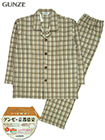 グンゼ 紳士長袖・長パンツパジャマ 大きめ釦 京都捺染 ダンニットの詳細画面へ