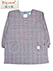 Big mama(ビッグママ) 婦人割烹着 2L～3Lサイズ グレンチェック柄 後ろ開きの詳細写真Ａ