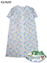 GUNZE(グンゼ)婦人半袖ネグリジェ さわやか涼感 花柄 綿100%の詳細写真Ａ
